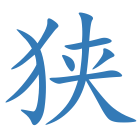 狭